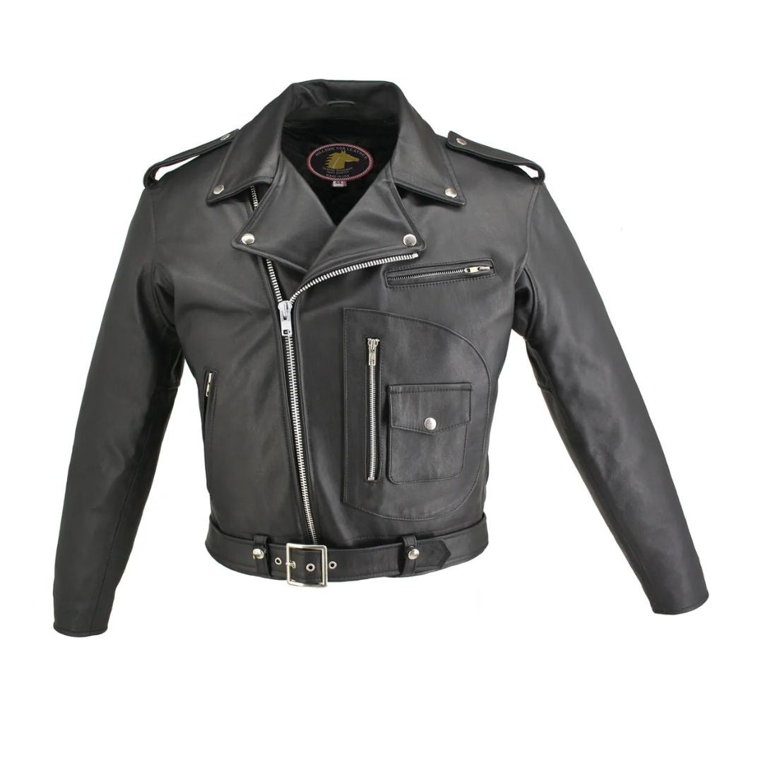 【Kurland】D-Pocket in Steerhide Men's D Pocket Horsehide Motorcycle Jacket – Hillside USA