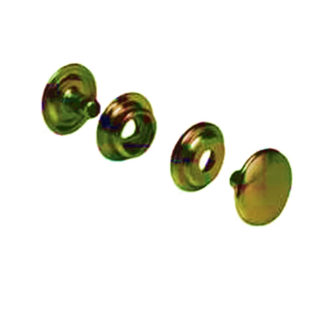 Full Set Antique Brass Snap 10 Pack (Line 24)