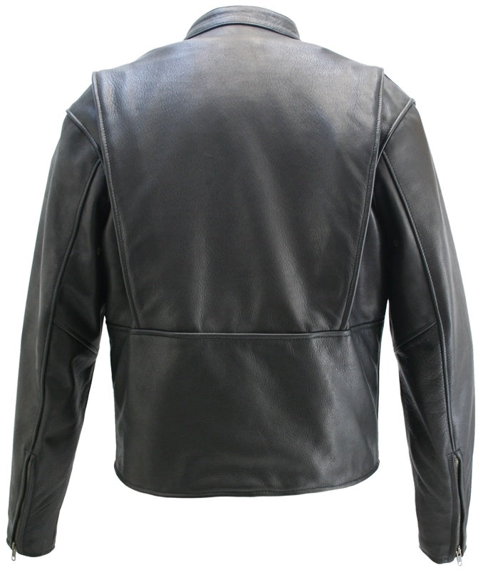 Men's Cowhide Cafe Racer Jacket