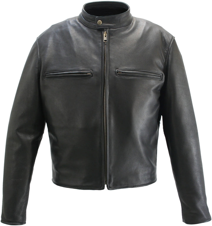 Men's Cowhide Cafe Racer Jacket