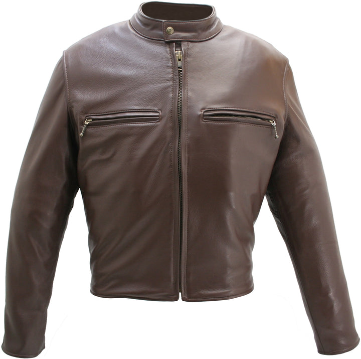Men's Cowhide Cafe Racer Jacket