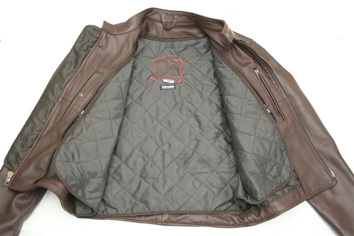 Men's Cowhide Cafe Racer Jacket