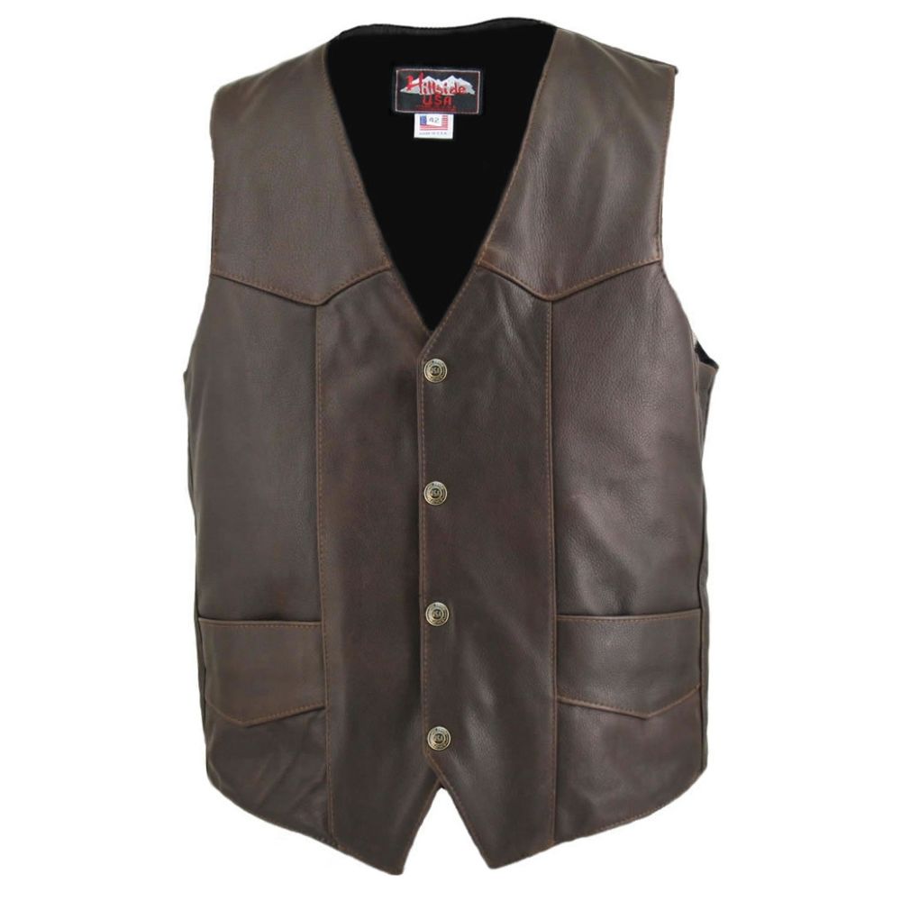 Men's Leather Vests - Rugged and Stylish