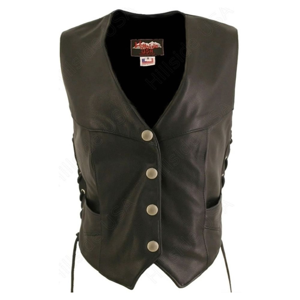 Women's Leather Motorcycle Vests