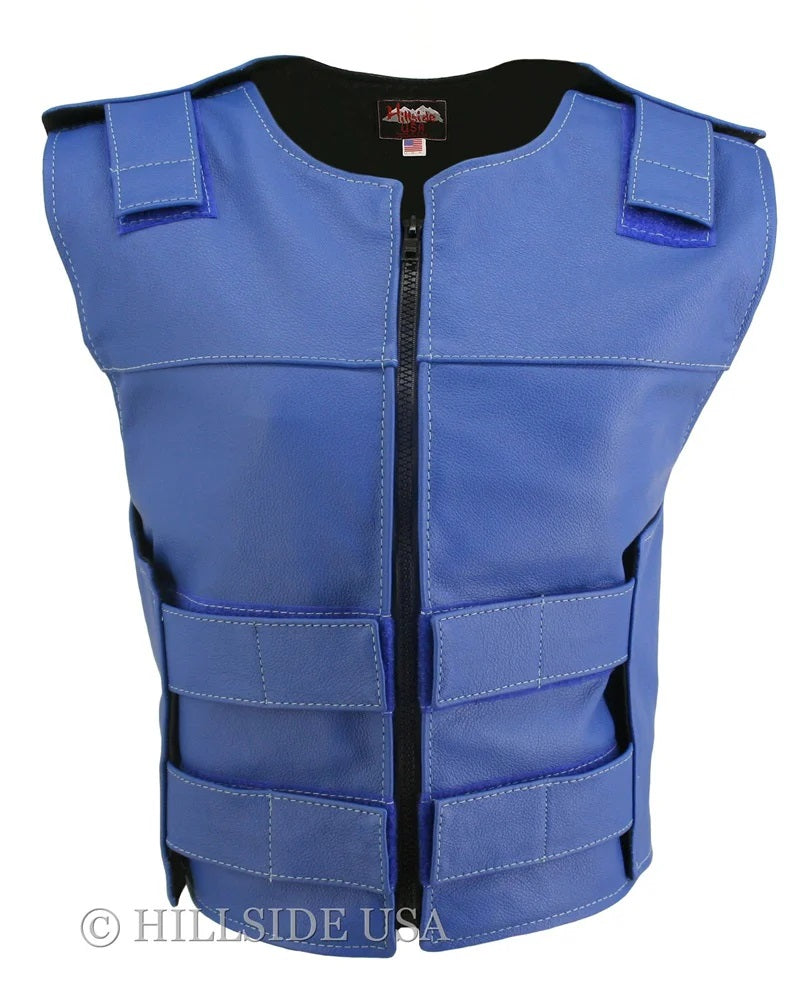 Blue Leather Apparel for Women