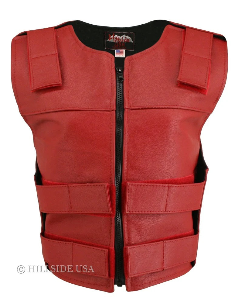 Red Leather Apparel for Women