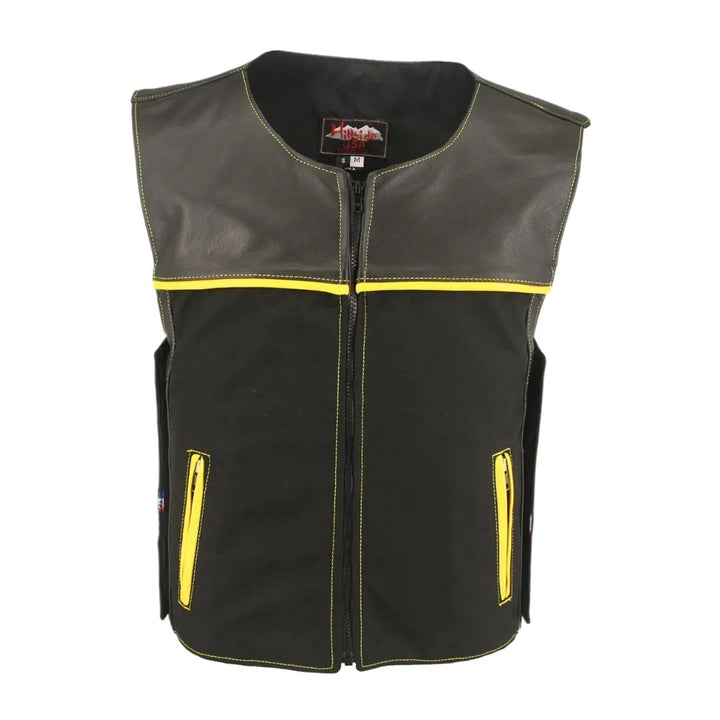 CX Combo Cordura/Leather Vest  (Custom-Made)