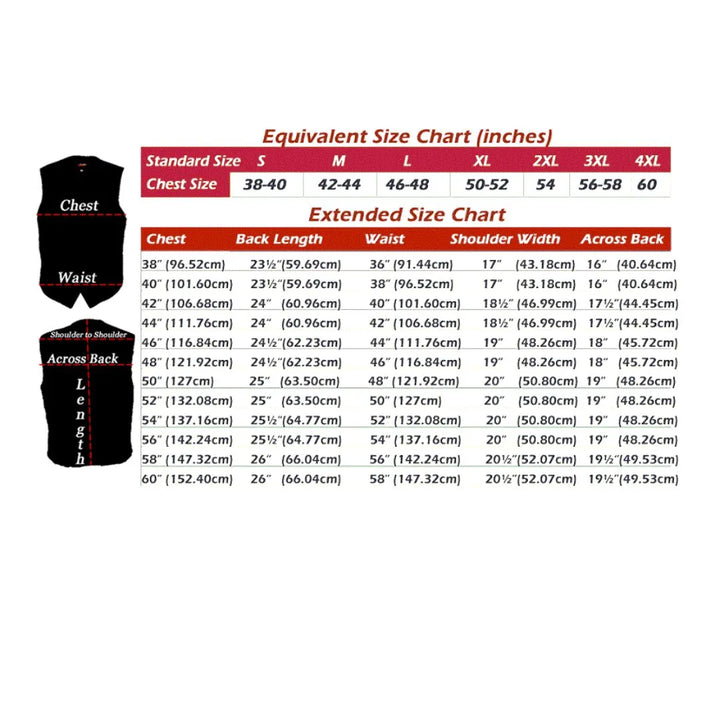 The Elite Motorcycle Leather Vest Braided