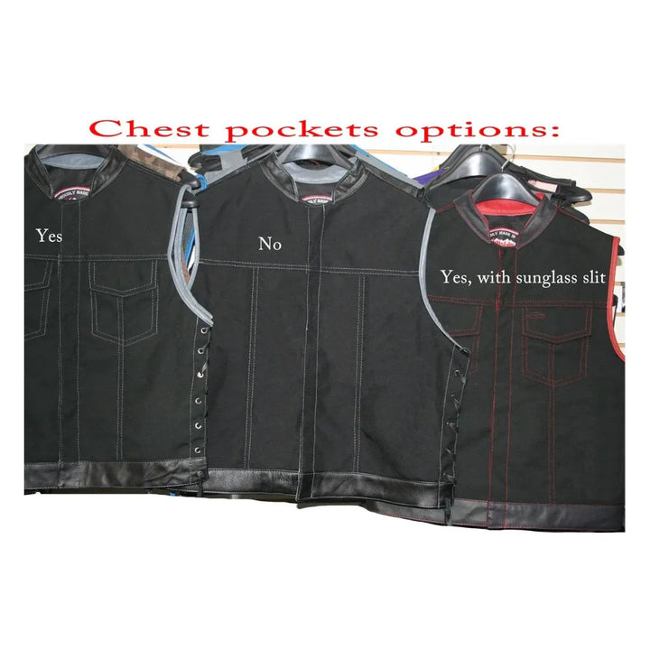 SOA Style Side Lace Water Resistant Military Grade Fabric (Cordura)