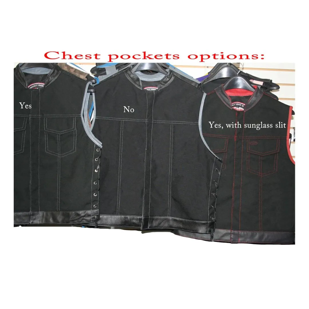 SOA Style Side Lace Water Resistant Military Grade Fabric (Cordura)