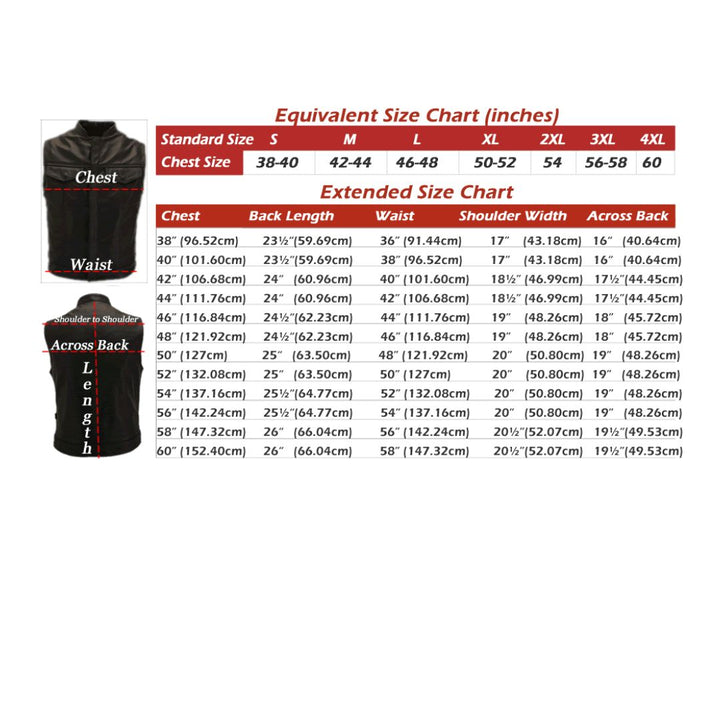 Outlaw All Leather Braided Biker Vest / Side Lace