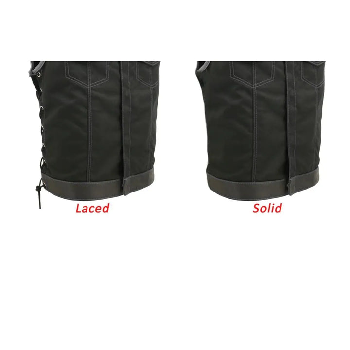 Double Stitch Diamond Biker Vest  Water Resistant Military Grade Fabric (Cordura)