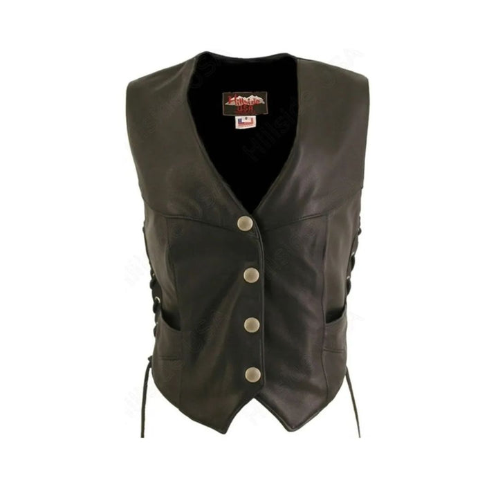 Women's Laced Side Biker Vest