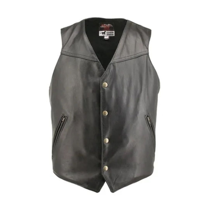 Men's Solid Back Horsehide Vest (custom)