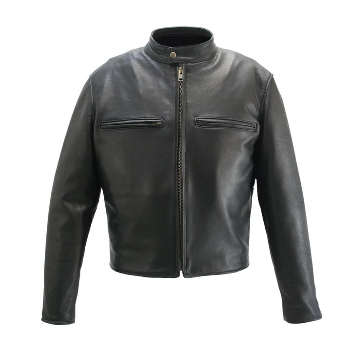 Men's Cowhide Cafe Racer Jacket