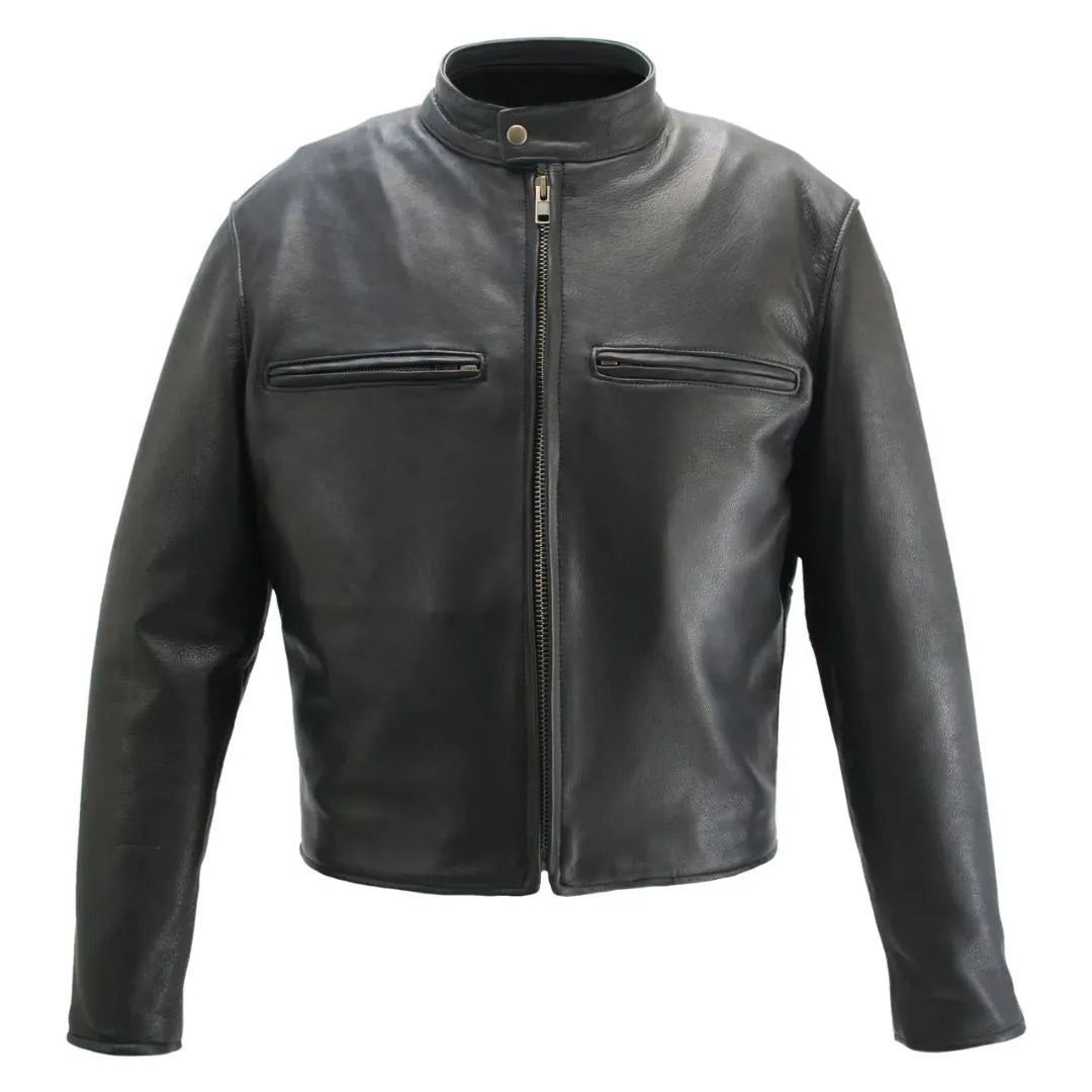 Men's Cowhide Cafe Racer Jacket