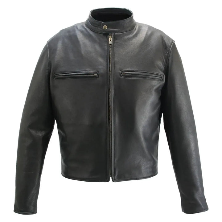 Men's Cowhide Cafe Racer Jacket