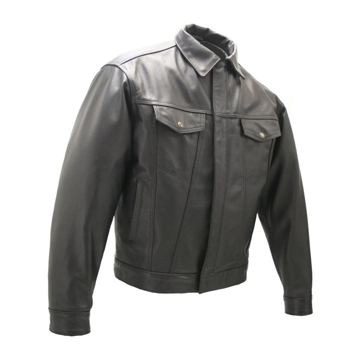 Cowhide Leather Trucker Jacket
