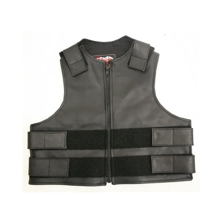 Kids Tactical Style Vest All Leather