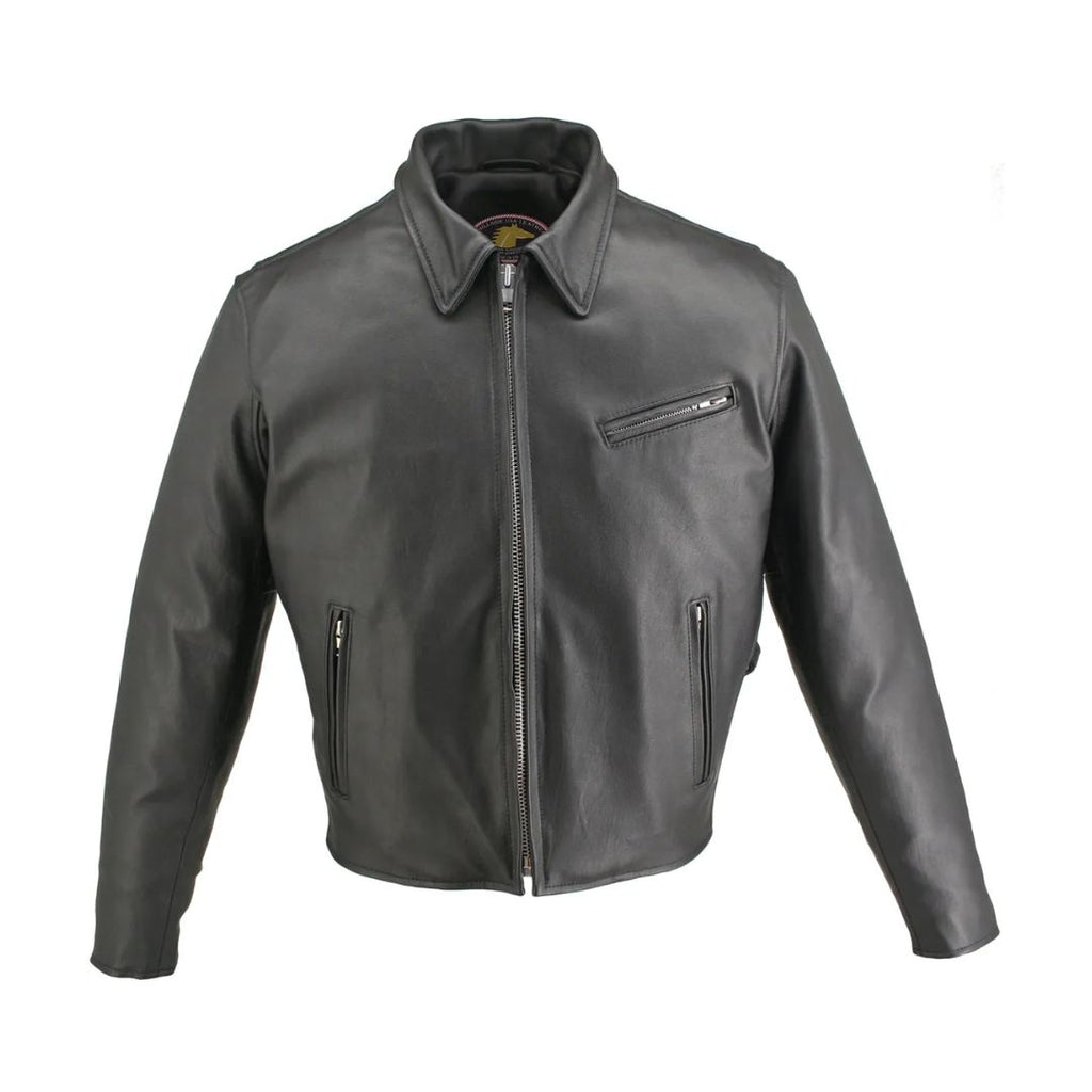 Men's Horsehide Racer Jacket Snap Down Collar – Hillside USA