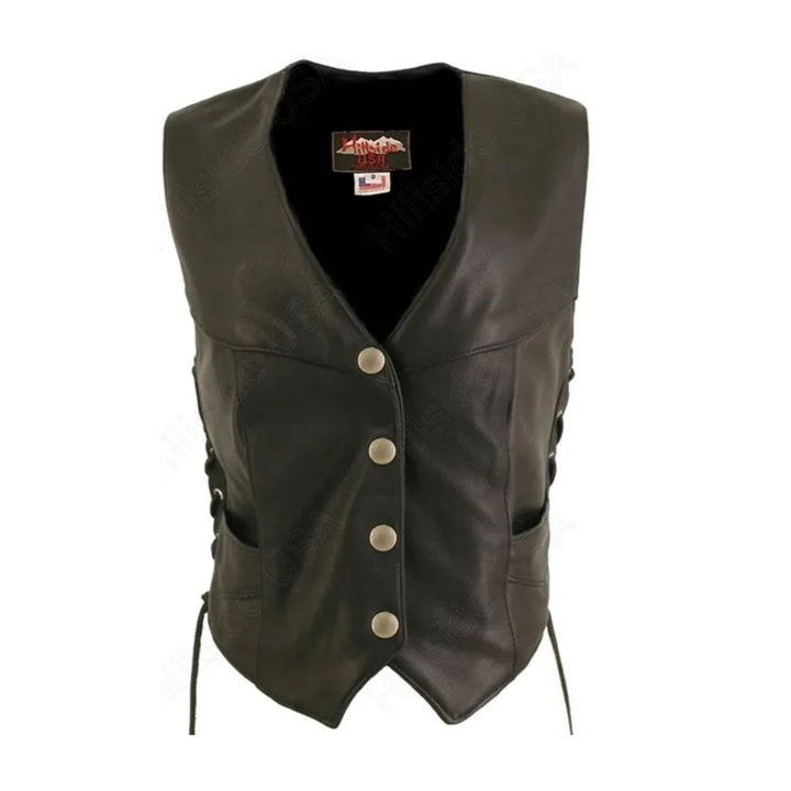 Women's Laced Side Biker Vest (Custom)