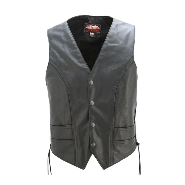 Laced Full Back Motorcycle Vest