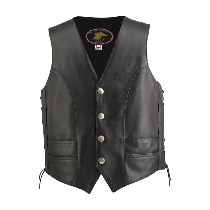 Men's Horsehide Biker Vest
