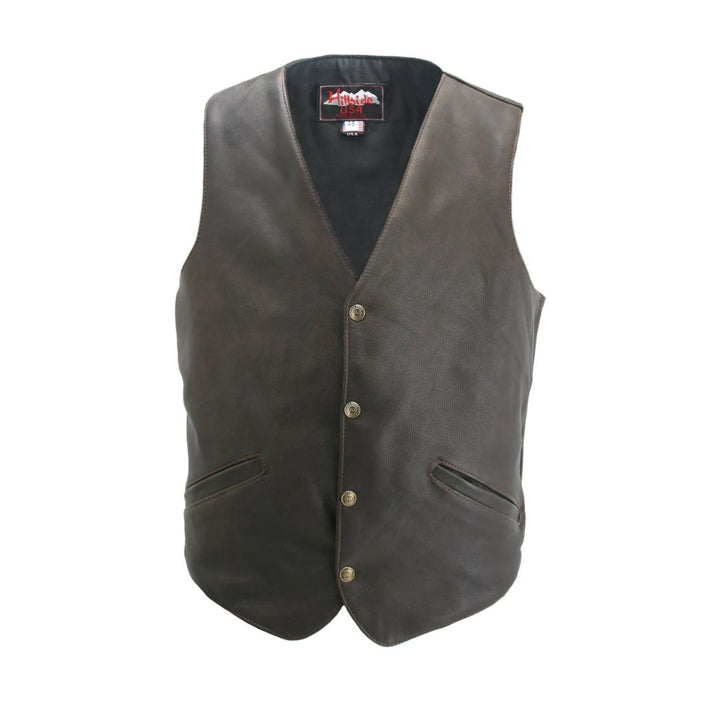 The Classic Vintage Leather Vest