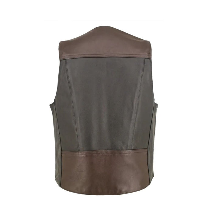Men's Two Tone Horsehide Biker Vest