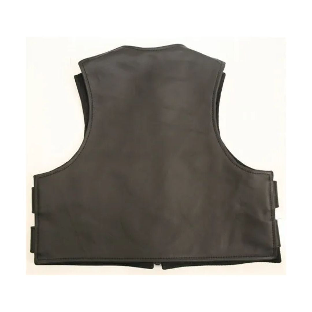 Kids Tactical Style Vest All Leather