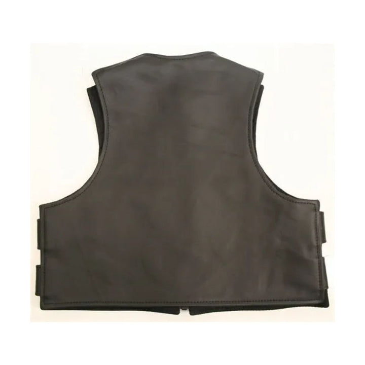 Kids Tactical Style Vest All Leather