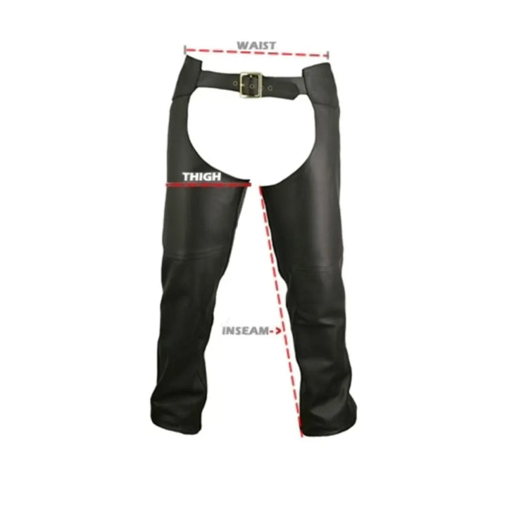 Men's Double Stitched Custom Leather Chaps (custom)