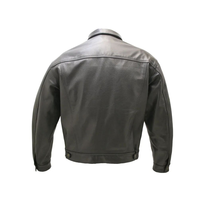 Cowhide Leather Trucker Jacket