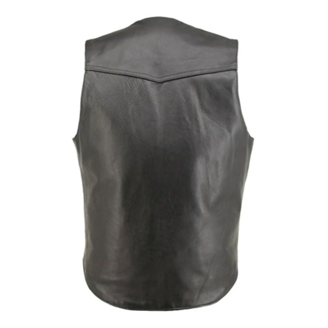 Men's Solid Back Horsehide Vest (custom)