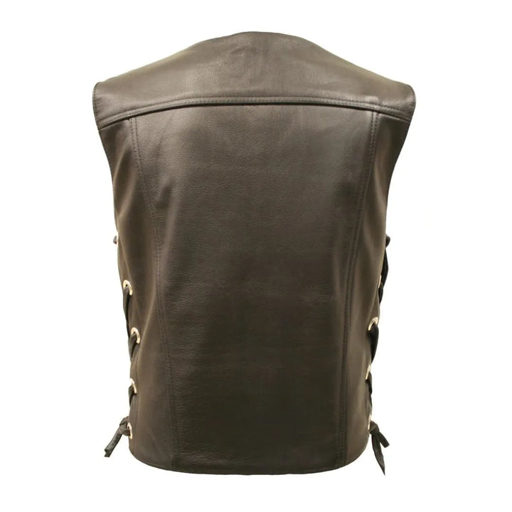 The Elite Motorcycle Leather Vest