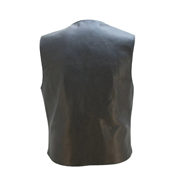 Smooth Back Classic Motorcycle Vest