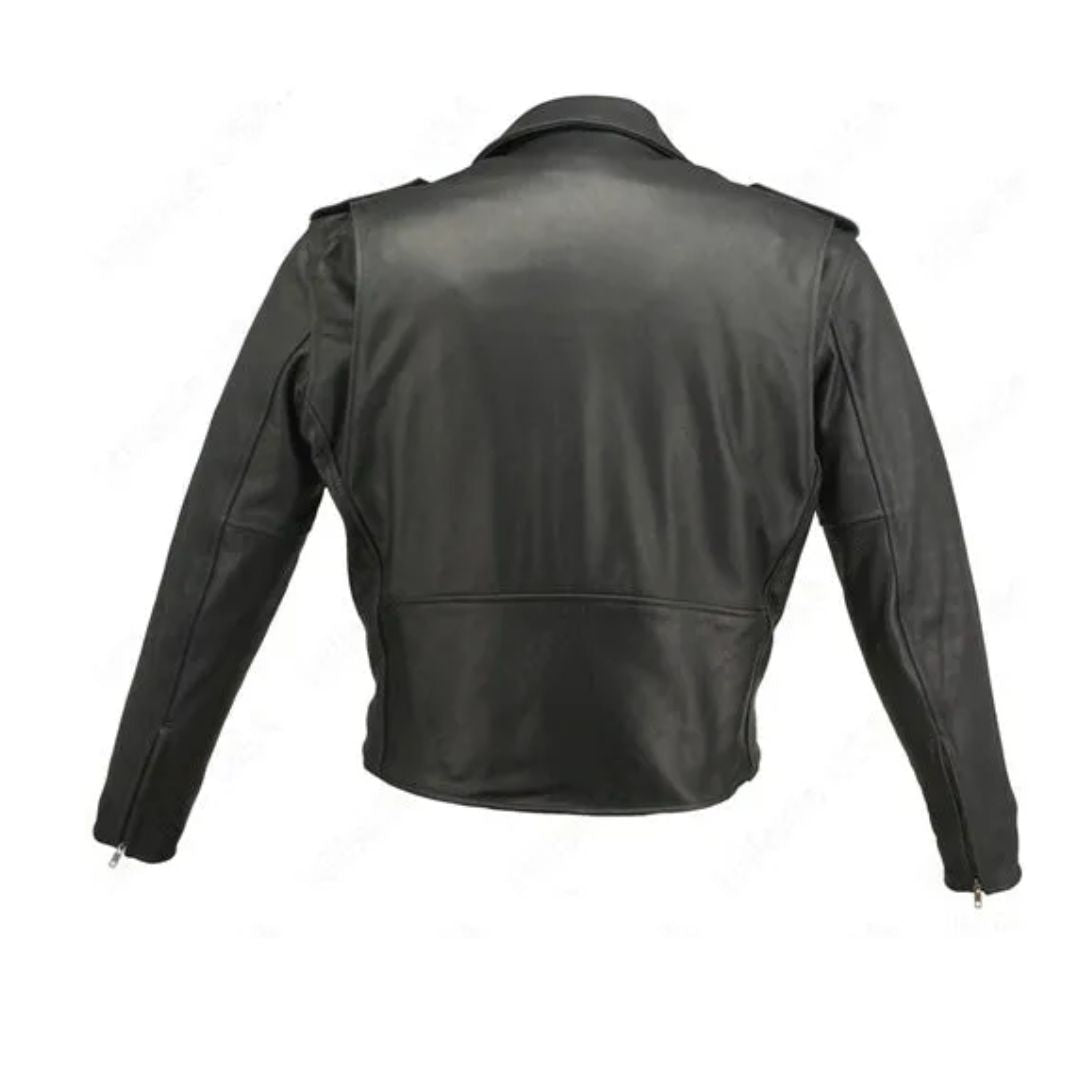 Men's Classic Black Biker Jacket
