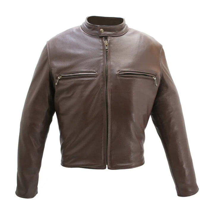 Men's Cowhide Cafe Racer Jacket