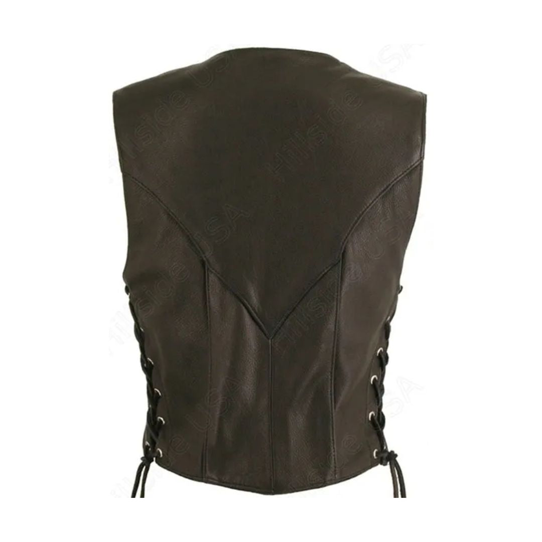 Women's Laced Side Biker Vest