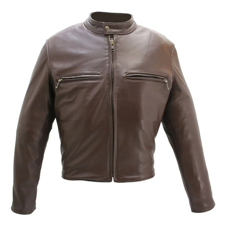 Men's Cowhide Cafe Racer Jacket