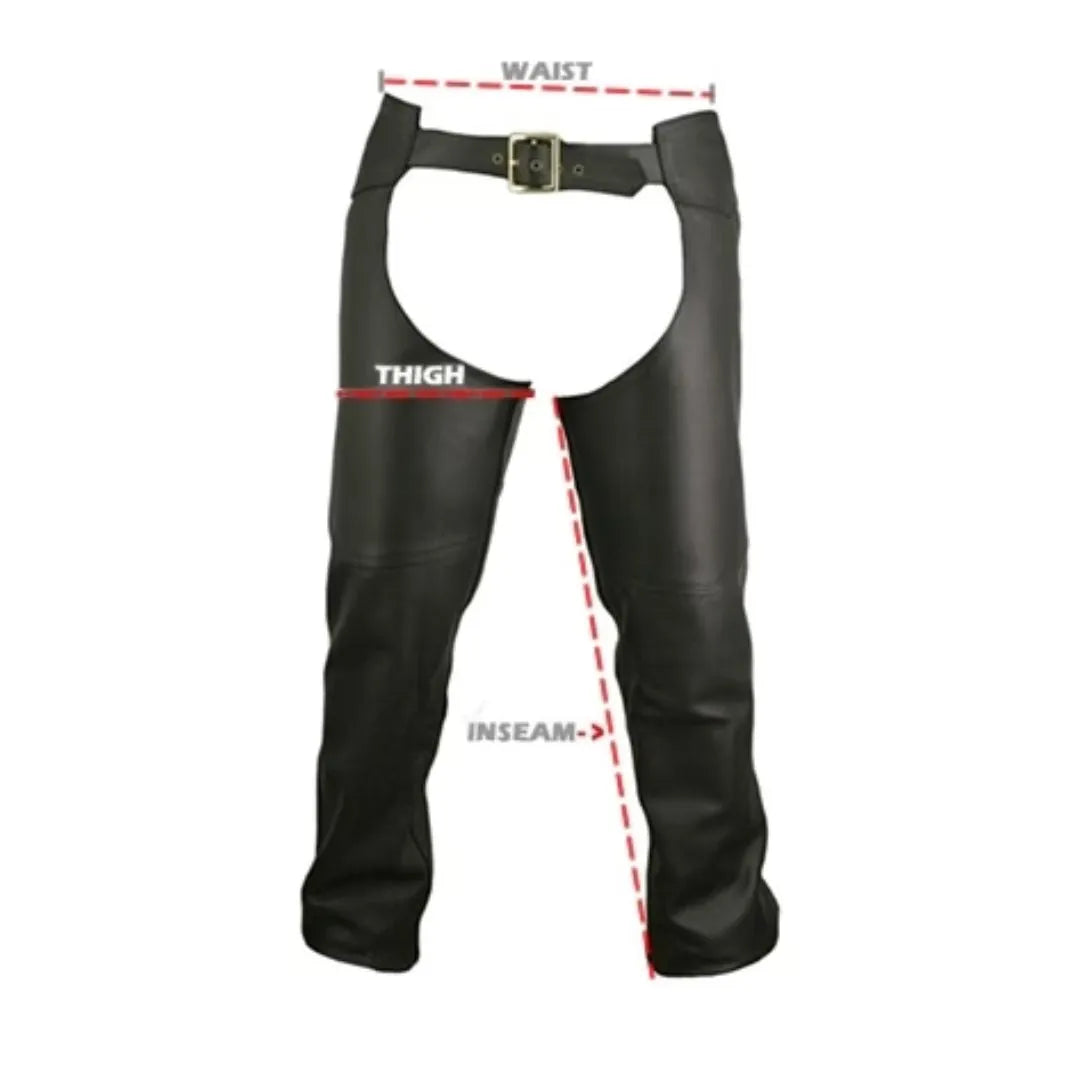 Men's Double Stitched Custom Leather Chaps (custom)