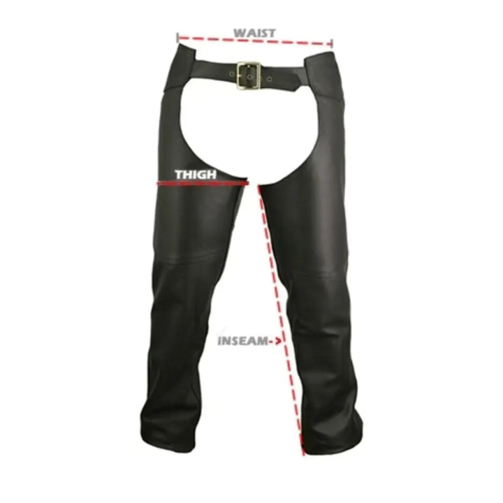 Men's Double Stitched Custom Leather Chaps (custom)