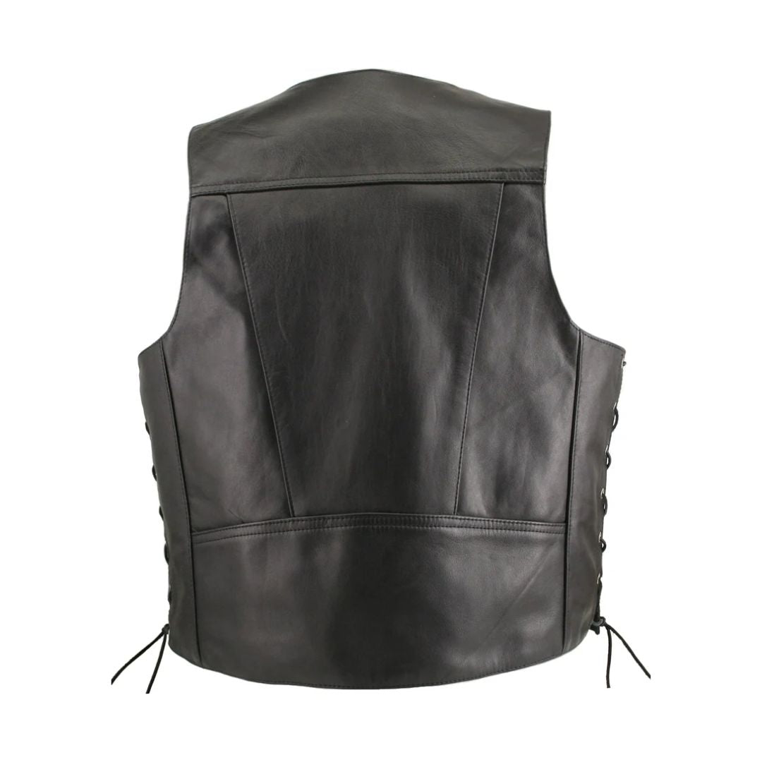 Custom Riding Vest Men's Horsehide Biker Vest (Custom) – Hillside USA