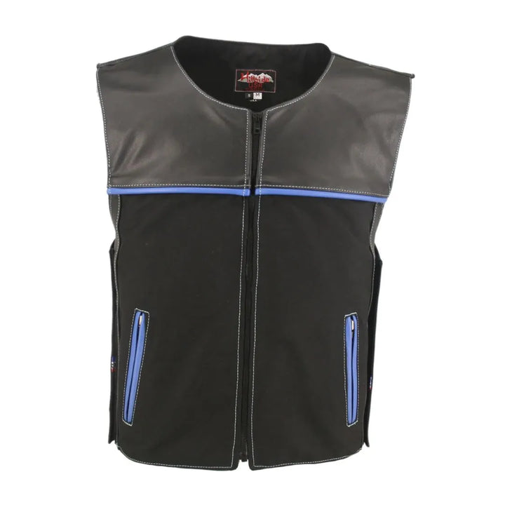 CX Combo Cordura/Leather Vest  (Custom-Made)