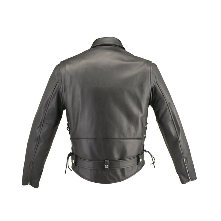 Men's Full Belted Horsehide Motorcycle Jacket
