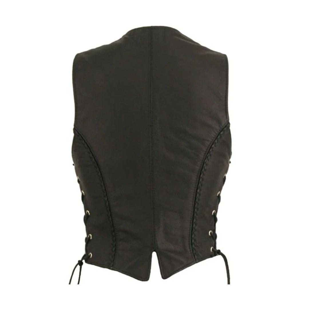 Women's Braided Leather Vest (Custom)