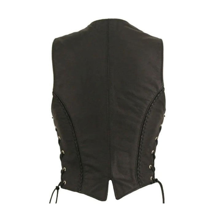 Women's Braided Leather Vest (Custom)