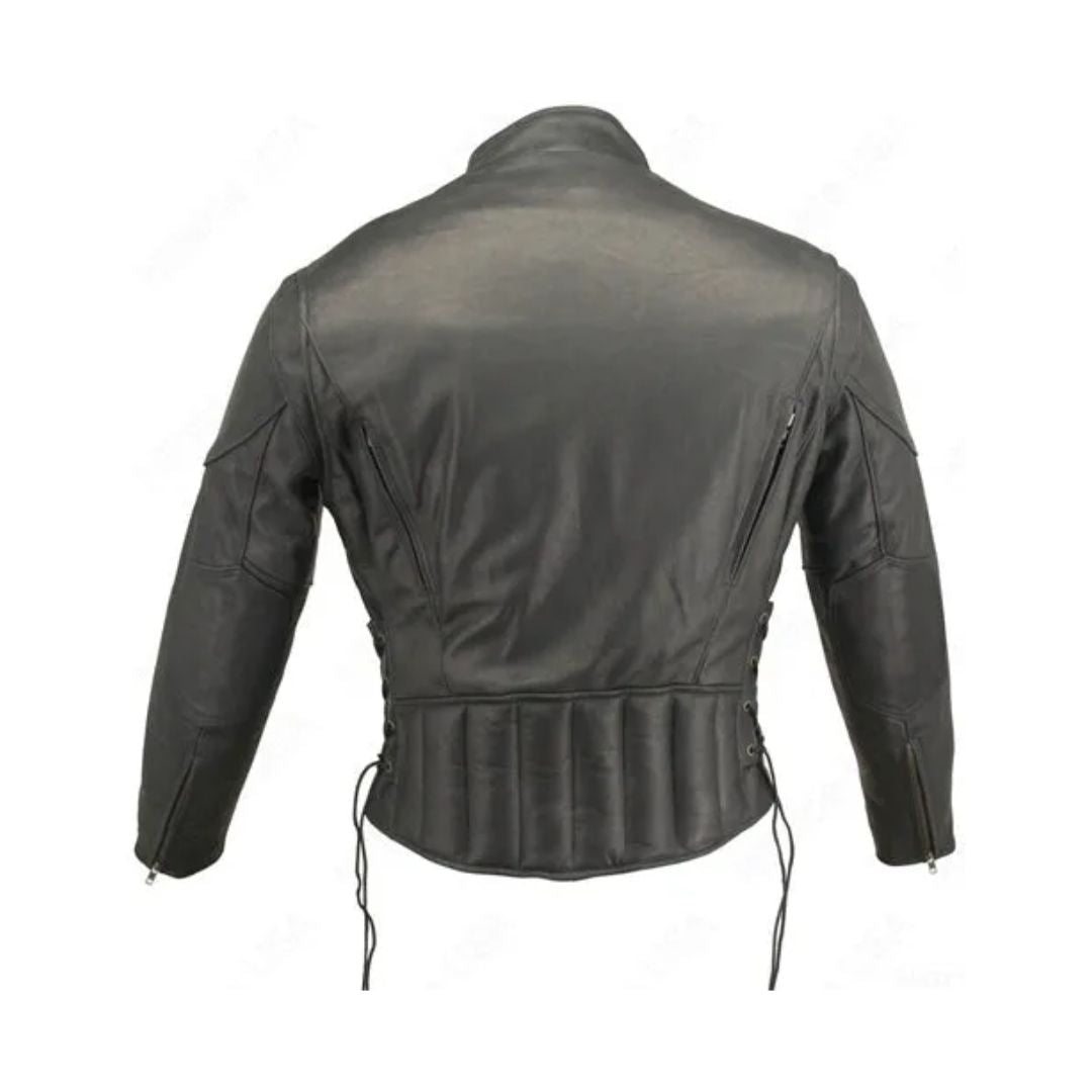 Men's Vented Leather Jacket