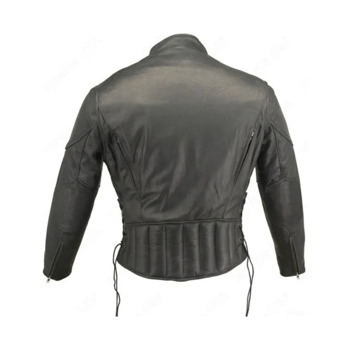 Men's Vented Leather Jacket
