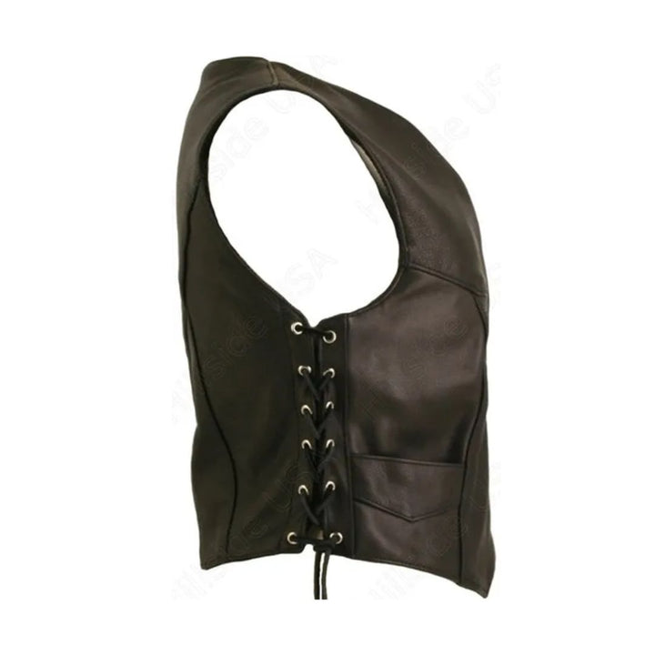 Women's Laced Side Biker Vest (Custom)